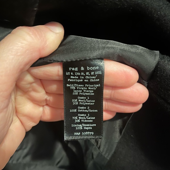 Rag & Bone March Military Virgin Wool Crop Jacket - Picture 7 of 14